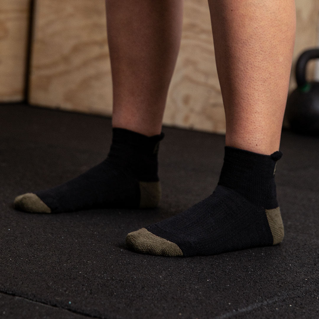 Endure Black Athletic Socks
