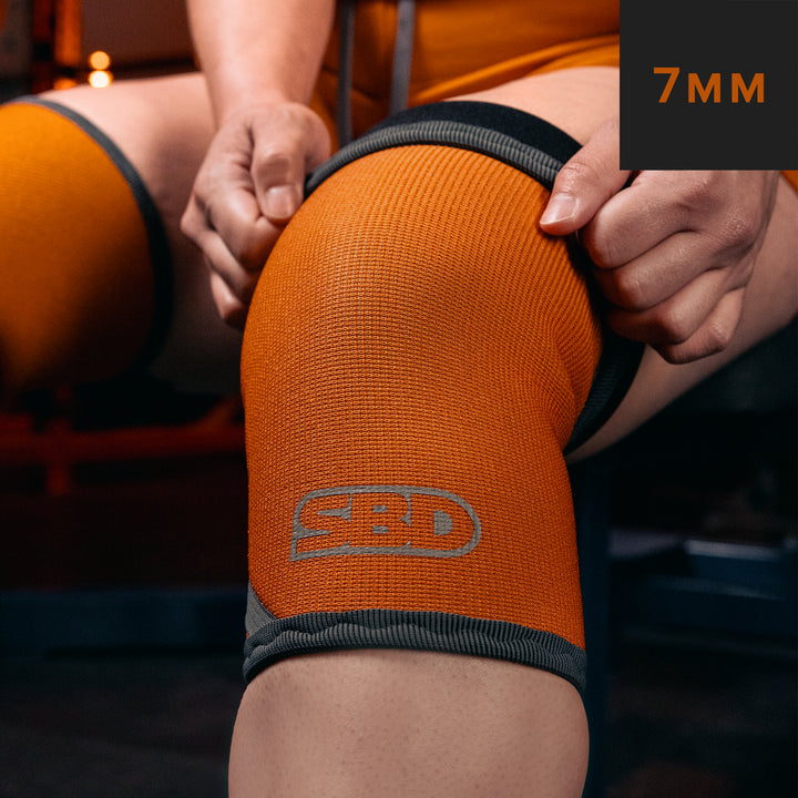 Forge Orange Powerlifting Knee Sleeves