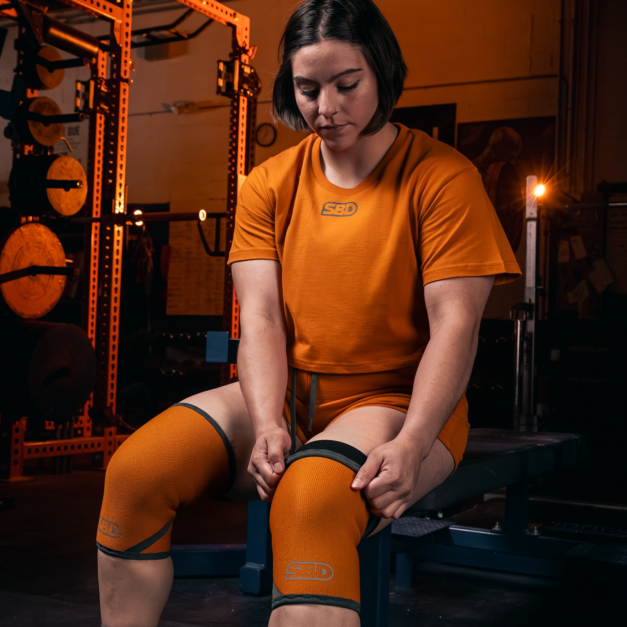 Forge Orange Powerlifting Knee Sleeves – SBD Apparel USA