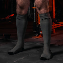 Forge Gray Deadlift Socks