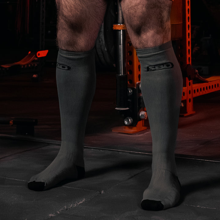 Forge Gray Deadlift Socks