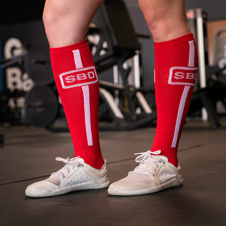 Summer 2019 Red Deadlift Socks