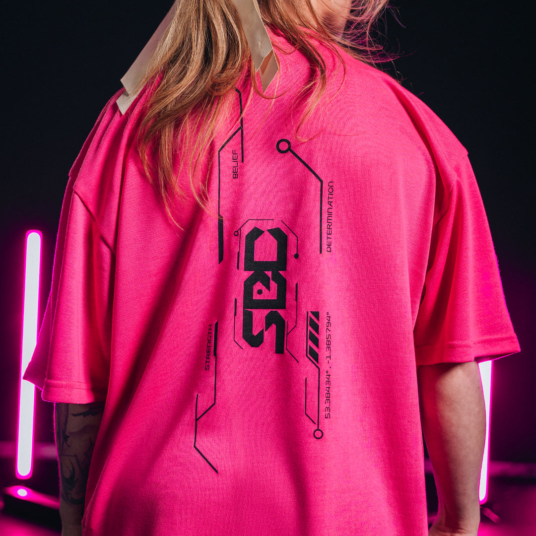 Nova Glow Pink Oversized T-Shirt