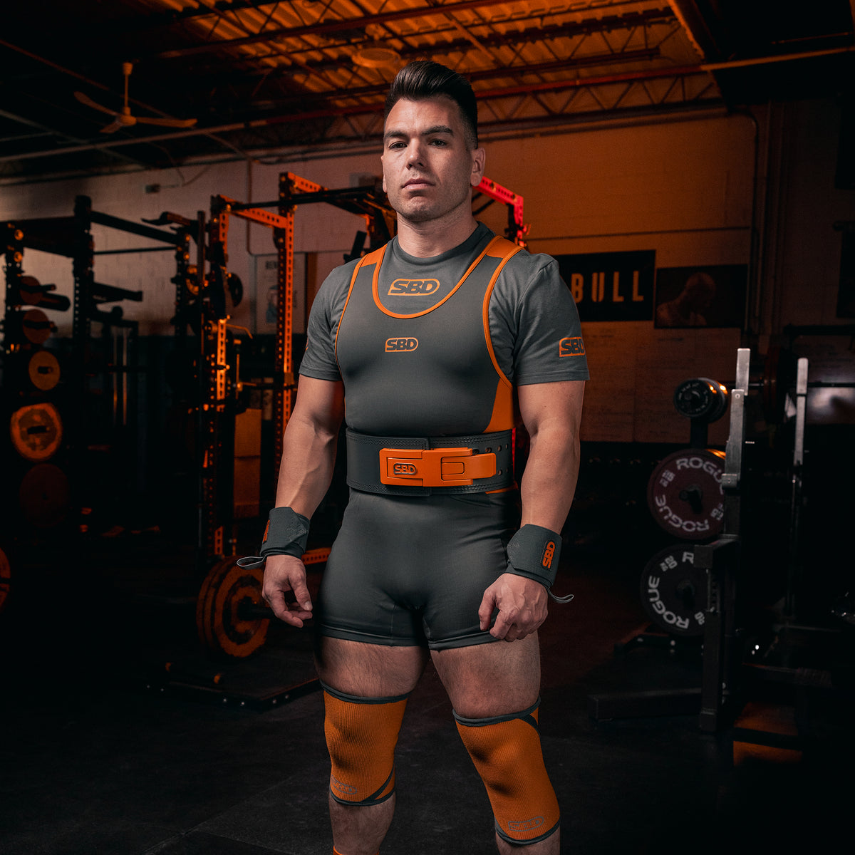 Men's Forge Gray Powerlifting Singlet
