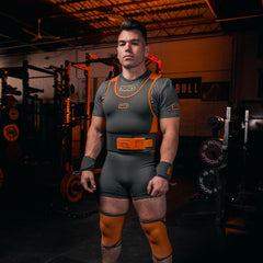 Men's Forge Gray Powerlifting Singlet