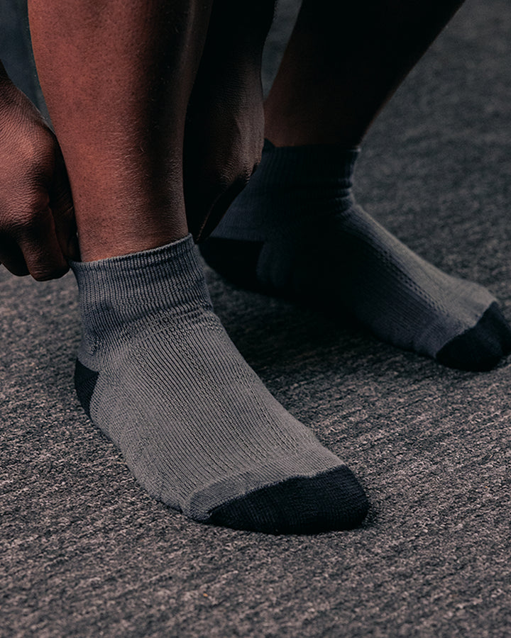 Forge Gray Athletic Socks