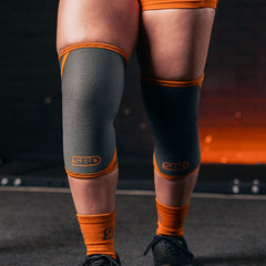 Forge Gray Powerlifting Knee Sleeves
