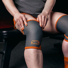 Forge Gray Weightlifting Knee Sleeves