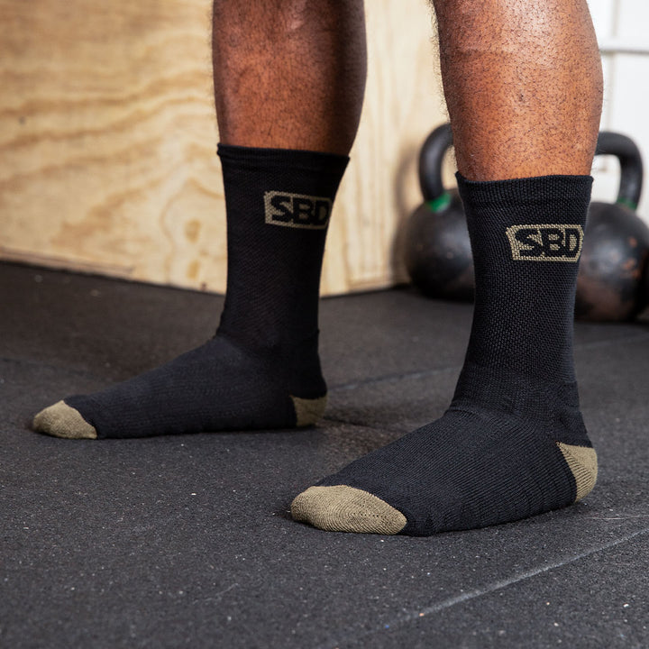 Endure Black Sports Socks