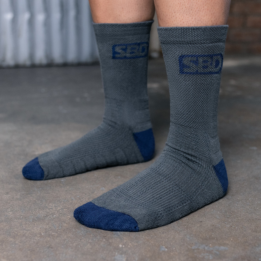 Storm Gray Sports Socks