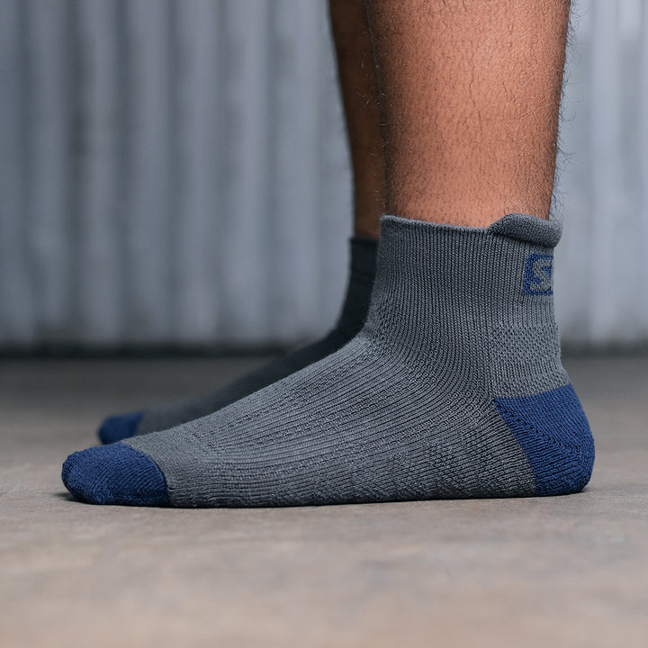 Storm Gray Athletic Socks