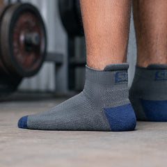 Storm Gray Athletic Socks