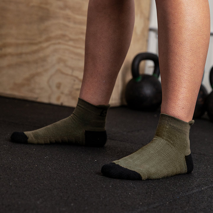 Endure Green Athletic Socks