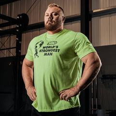 2022 World's Strongest Man T-Shirt Green